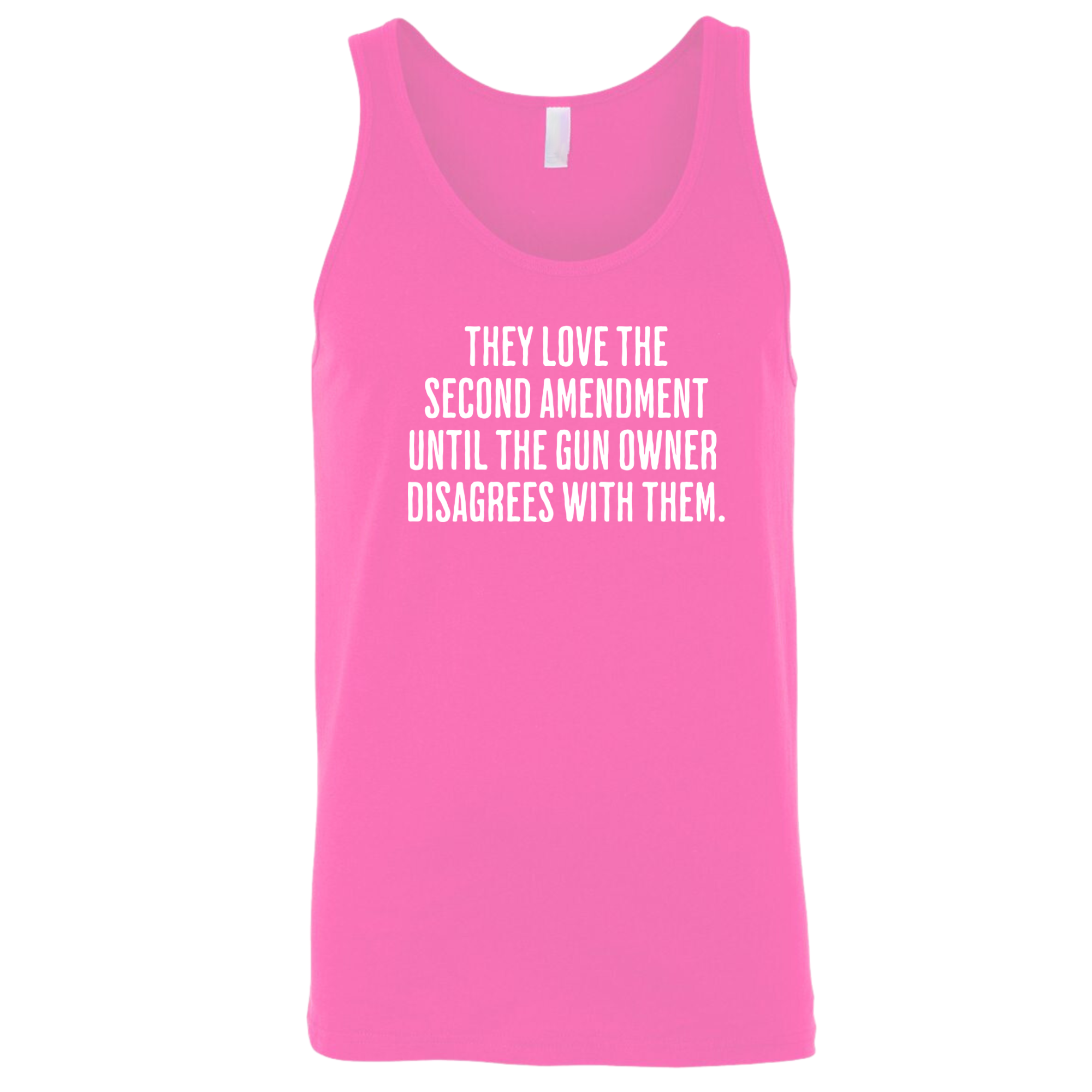 They love the Second Amendment until the gun owner disagrees with them Unisex Tank Top-T-Shirt-The Original God Ain't Petty But I Am