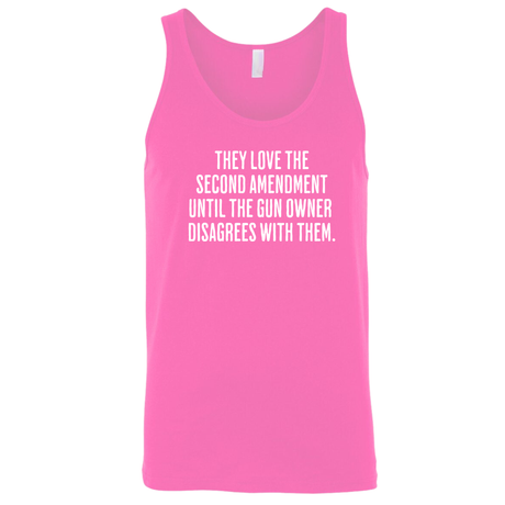They love the Second Amendment until the gun owner disagrees with them Unisex Tank Top-T-Shirt-The Original God Ain't Petty But I Am