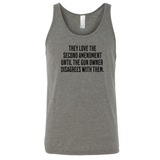 They love the Second Amendment until the gun owner disagrees with them Unisex Tank Top-T-Shirt-The Original God Ain't Petty But I Am