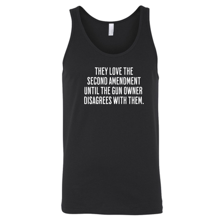 They love the Second Amendment until the gun owner disagrees with them Unisex Tank Top-T-Shirt-The Original God Ain't Petty But I Am