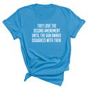 They love the Second Amendment until the gun owner disagrees with them Unisex Tee-T-Shirt-The Original God Ain't Petty But I Am