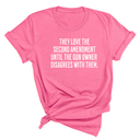 They love the Second Amendment until the gun owner disagrees with them Unisex Tee-T-Shirt-The Original God Ain't Petty But I Am