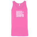 They voted for someone who cares more about his name on a building than making their lives better Unisex Tank Top-T-Shirt-The Original God Ain't Petty But I Am
