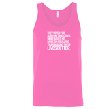 They voted for someone who cares more about his name on a building than making their lives better Unisex Tank Top-T-Shirt-The Original God Ain't Petty But I Am