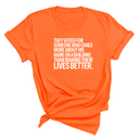 They voted for someone who cares more about his name on a building than making their lives better Unisex Tee-T-Shirt-The Original God Ain't Petty But I Am