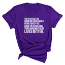 They voted for someone who cares more about his name on a building than making their lives better Unisex Tee-T-Shirt-The Original God Ain't Petty But I Am