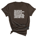 They voted for someone who cares more about his name on a building than making their lives better Unisex Tee-T-Shirt-The Original God Ain't Petty But I Am