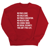 This Ain’t Pro-Life Unisex Sweatshirt-Sweatshirt-The Original God Ain't Petty But I Am