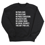 This Ain’t Pro-Life Unisex Sweatshirt-Sweatshirt-The Original God Ain't Petty But I Am