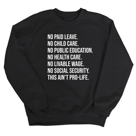 This Ain’t Pro-Life Unisex Sweatshirt-Sweatshirt-The Original God Ain't Petty But I Am