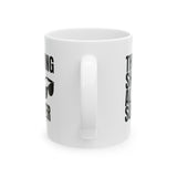 Throwing Shade All Summer Shades Graphic Mug 11oz (White & Black)-Mug-The Original God Ain't Petty But I Am