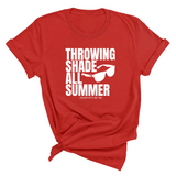 Throwing shades all summer Unisex Tee (Graphic Tee)-T-Shirt-The Original God Ain't Petty But I Am