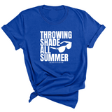 Throwing shades all summer Unisex Tee (Graphic Tee)-T-Shirt-The Original God Ain't Petty But I Am
