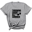 Throwing shades all summer Unisex Tee (Graphic Tee)-T-Shirt-The Original God Ain't Petty But I Am