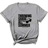 Throwing shades all summer Unisex Tee (Graphic Tee)-T-Shirt-The Original God Ain't Petty But I Am