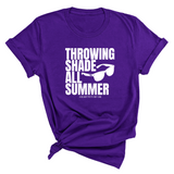 Throwing shades all summer Unisex Tee (Graphic Tee)-T-Shirt-The Original God Ain't Petty But I Am
