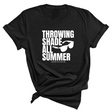 Throwing shades all summer Unisex Tee (Graphic Tee)-T-Shirt-The Original God Ain't Petty But I Am