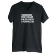 Transgender People Did Not Ruin This Country. A Pedophile Did *BLACK V-NECK* Unisex Tee-T-Shirt-The Original God Ain't Petty But I Am