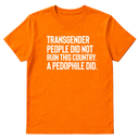 Transgender People Did Not Ruin This Country. A Pedophile Did Unisex Tee-T-Shirt-The Original God Ain't Petty But I Am