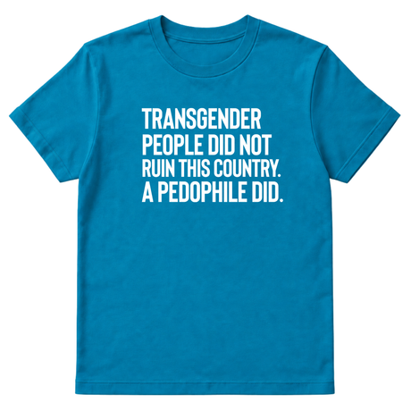 Transgender People Did Not Ruin This Country. A Pedophile Did Unisex Tee-T-Shirt-The Original God Ain't Petty But I Am