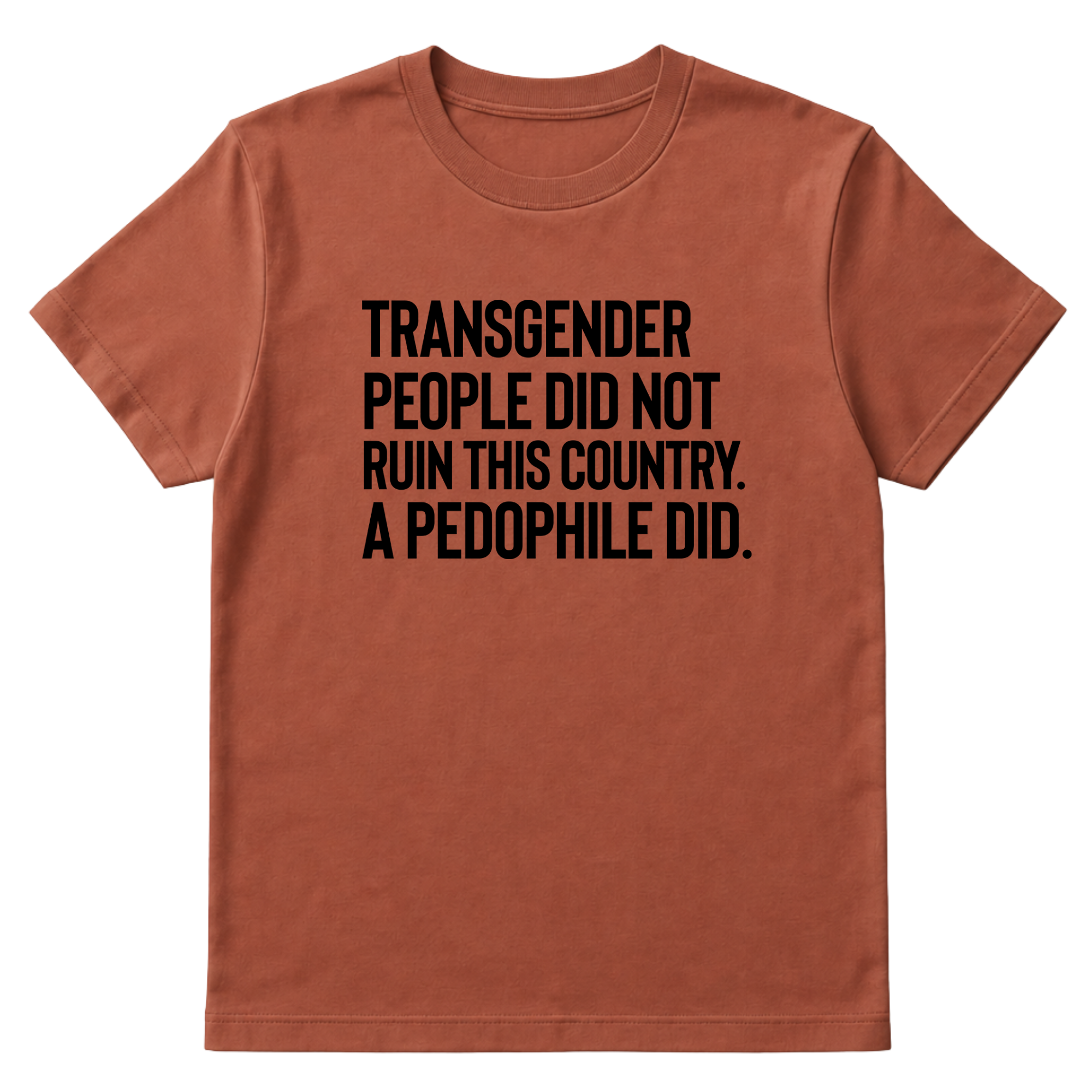 Transgender People Did Not Ruin This Country. A Pedophile Did Unisex Tee-T-Shirt-The Original God Ain't Petty But I Am