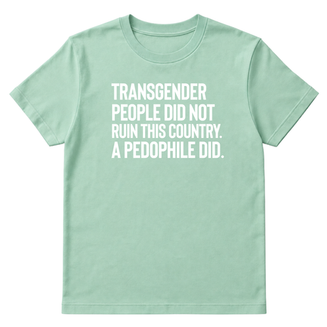 Transgender People Did Not Ruin This Country. A Pedophile Did Unisex Tee-T-Shirt-The Original God Ain't Petty But I Am