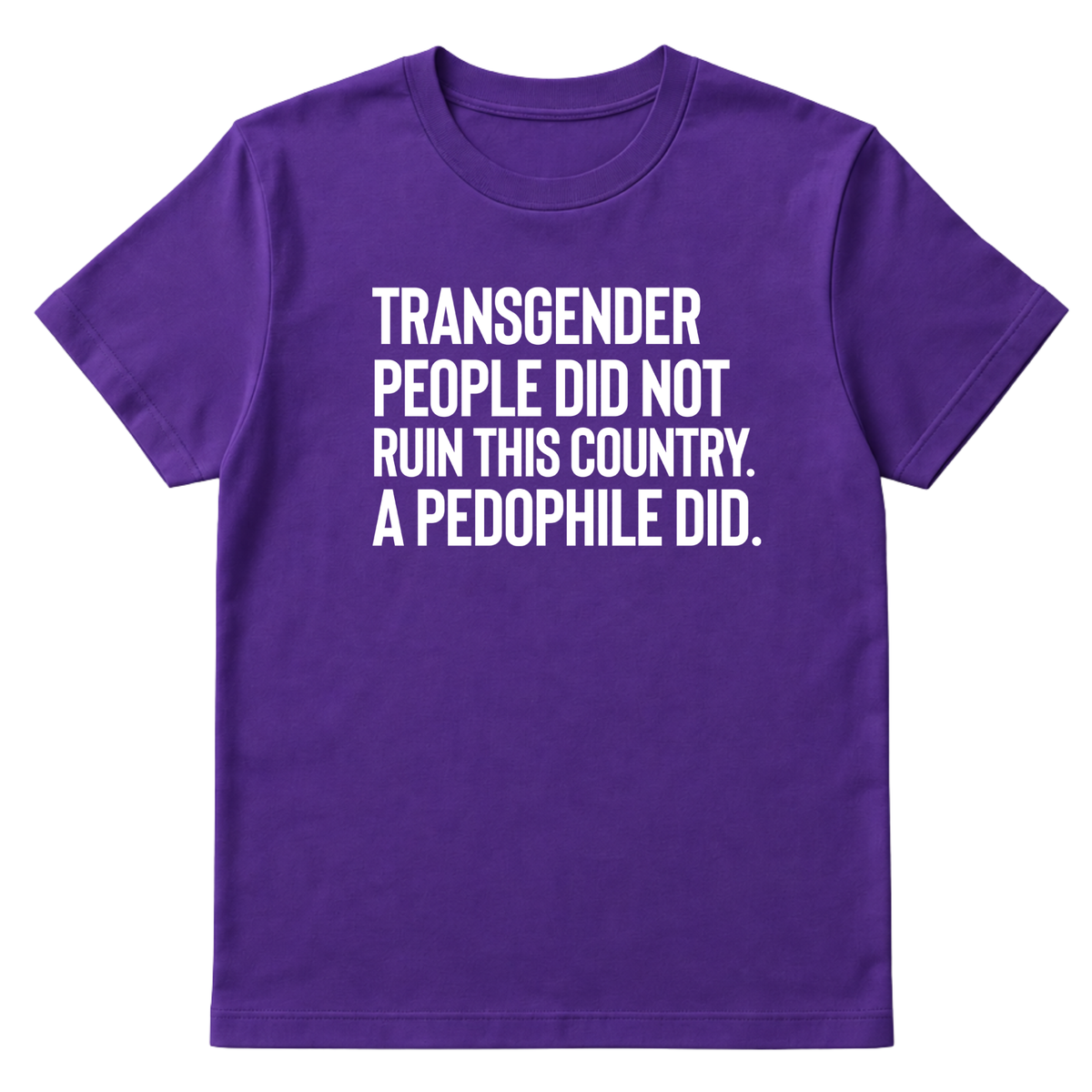 Transgender People Did Not Ruin This Country. A Pedophile Did Unisex Tee