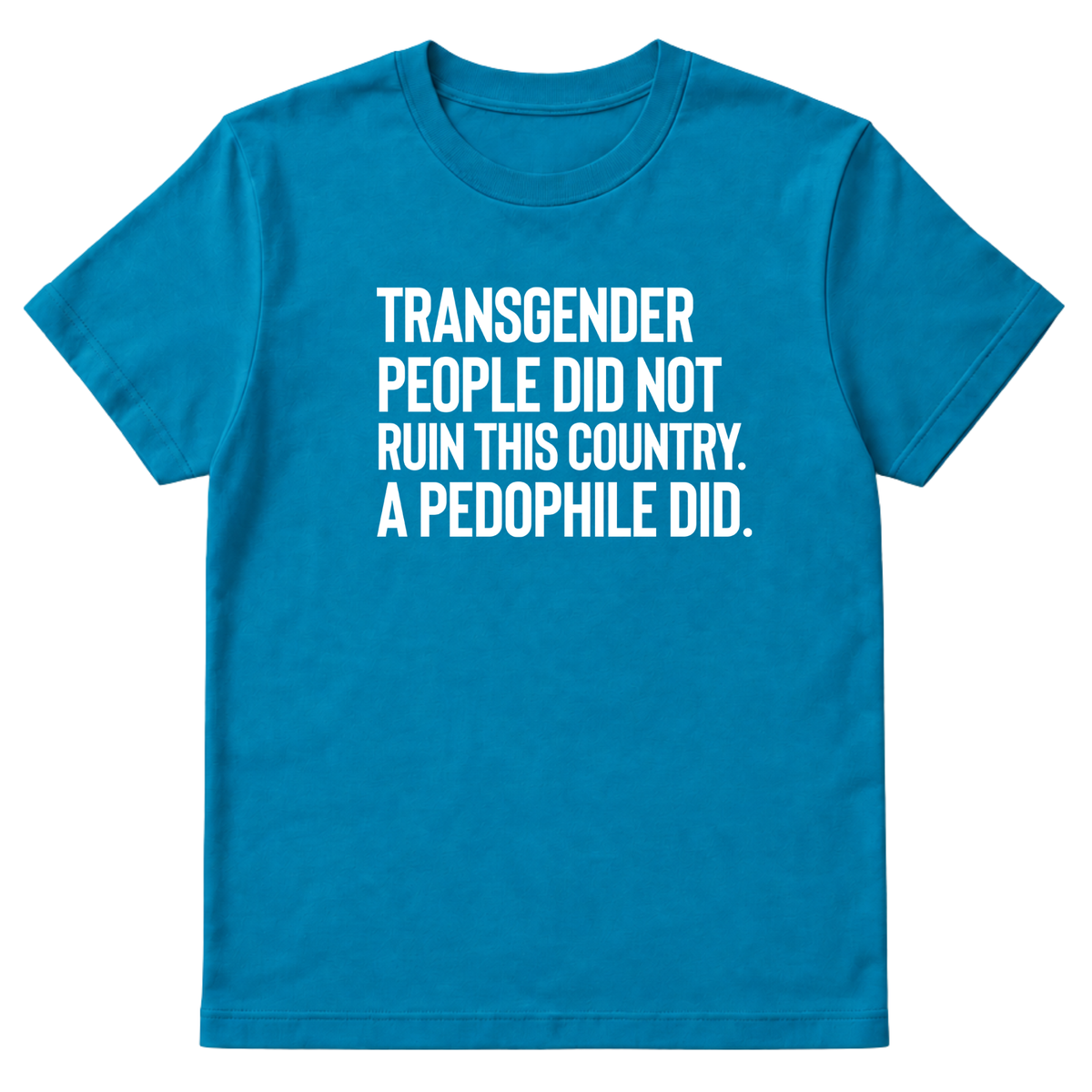 Transgender People Did Not Ruin This Country. A Pedophile Did Unisex Tee