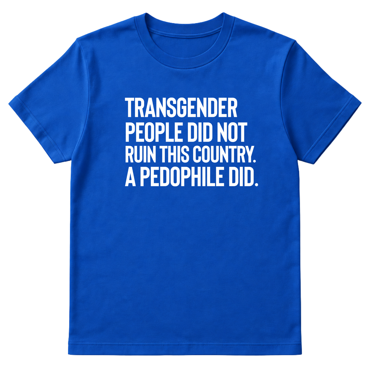 Transgender People Did Not Ruin This Country. A Pedophile Did Unisex Tee