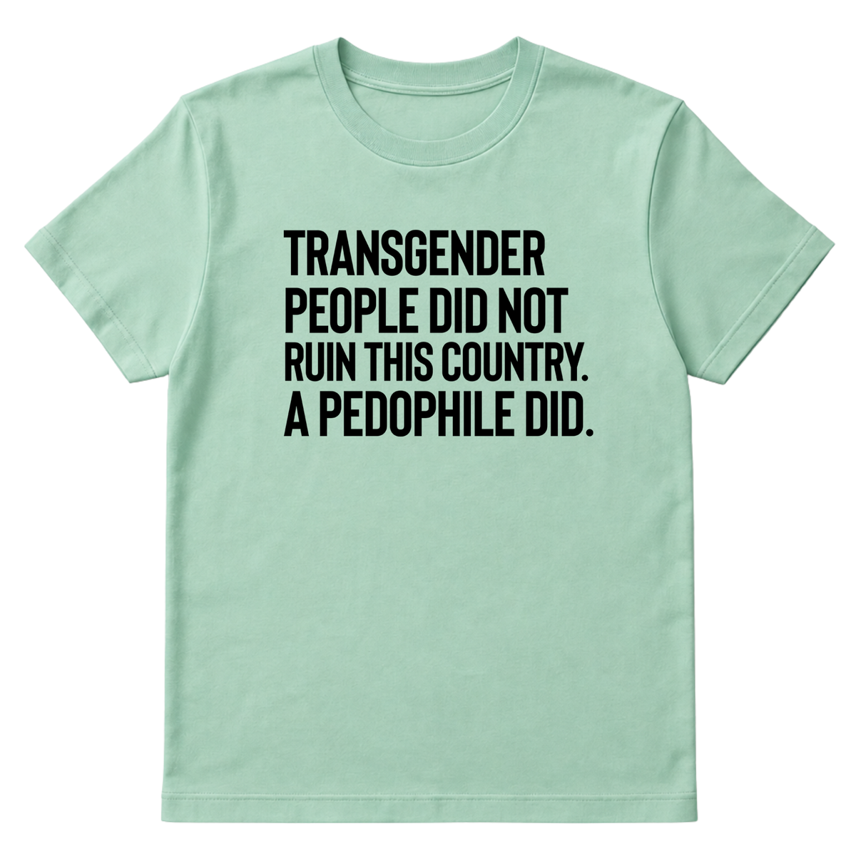Transgender People Did Not Ruin This Country. A Pedophile Did Unisex Tee