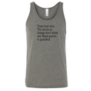 Trust your eyes. The racists in charge don't think any Black person is qualified Unisex Tank Top-T-Shirt-The Original God Ain't Petty But I Am