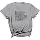 Trust your eyes. The racists in charge don't think any Black person is qualified Unisex Tee-T-Shirt-The Original God Ain't Petty But I Am