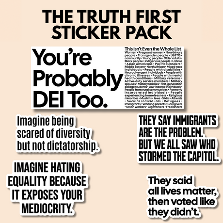 Truth First Sticker Pack Bundle-Bundle-The Original God Ain't Petty But I Am
