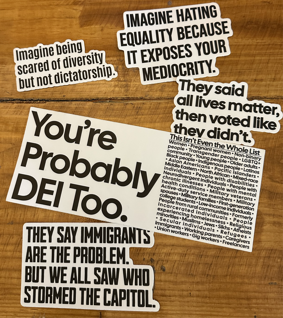 Truth Addict Sticker Truth First Sticker Pack | Bold Political & Anti-Racism Stickers