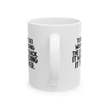 Turns out DEI wasn’t holding the country back. It was holding it together Mug 11oz (White & Black)-Mug-The Original God Ain't Petty But I Am
