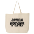 Turns out DEI wasn’t holding the country back. It was holding it together Tote bag-Tote Bag-The Original God Ain't Petty But I Am