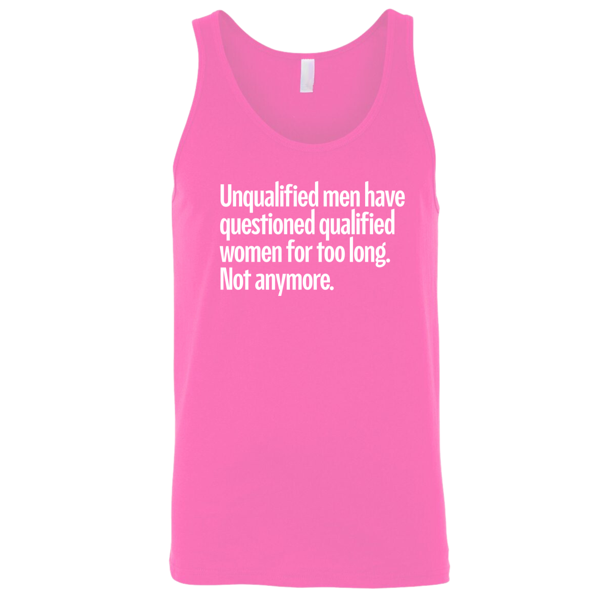 Unqualified men have questioned qualified women for too long. Not anymore Unisex Tank Top-T-Shirt-The Original God Ain't Petty But I Am
