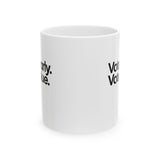 Vote Early. Vote Blue Mug 11oz (White & Black)-Mug-The Original God Ain't Petty But I Am