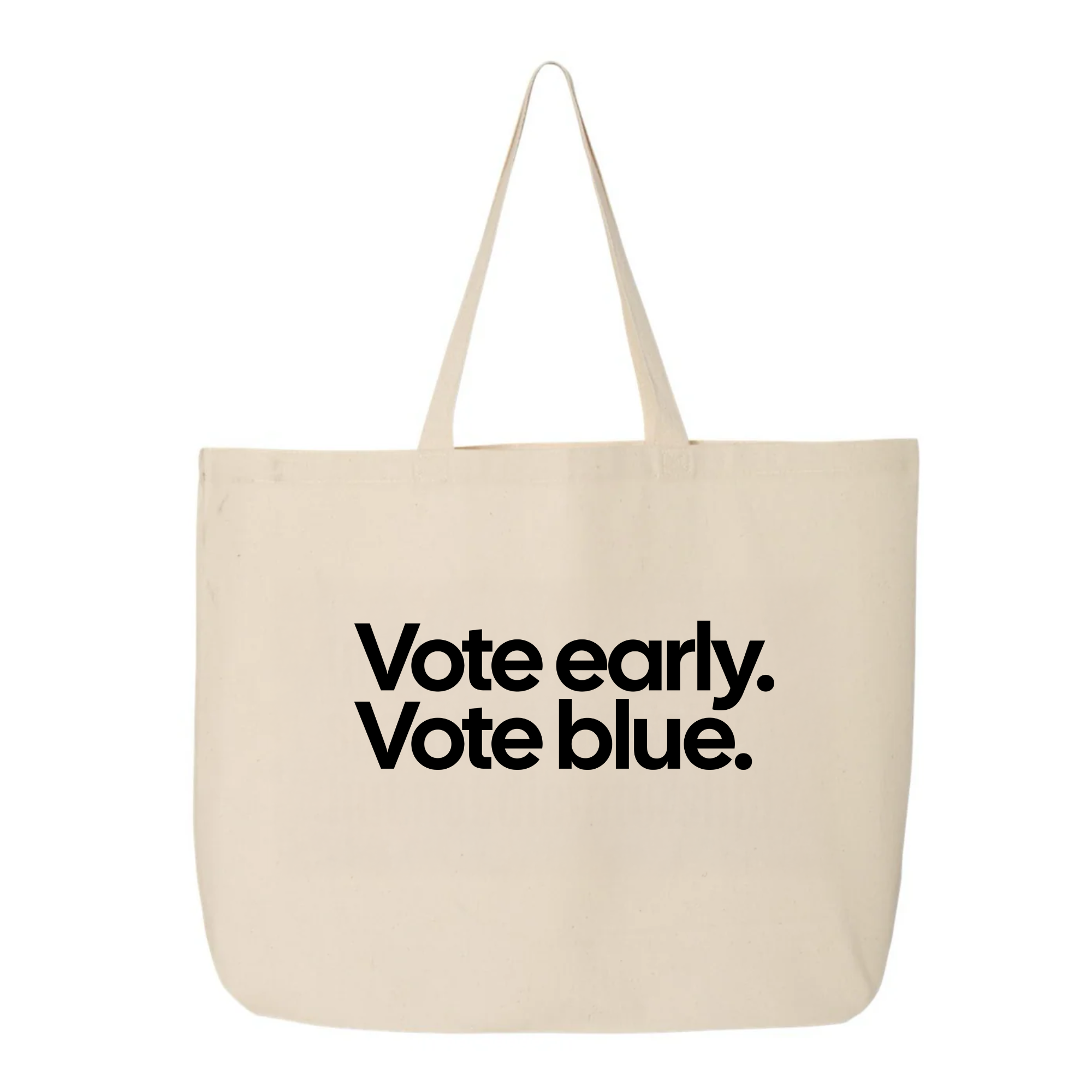 Vote Early. Vote Blue Tote bag-Tote Bag-The Original God Ain't Petty But I Am
