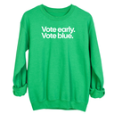 Vote Early. Vote Blue Unisex Sweatshirt-Sweatshirt-The Original God Ain't Petty But I Am