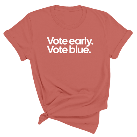 Vote Early. Vote Blue Unisex Tee-T-Shirt-The Original God Ain't Petty But I Am