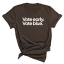 Vote Early. Vote Blue Unisex Tee-T-Shirt-The Original God Ain't Petty But I Am