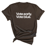 Vote Early. Vote Blue Unisex Tee-T-Shirt-The Original God Ain't Petty But I Am