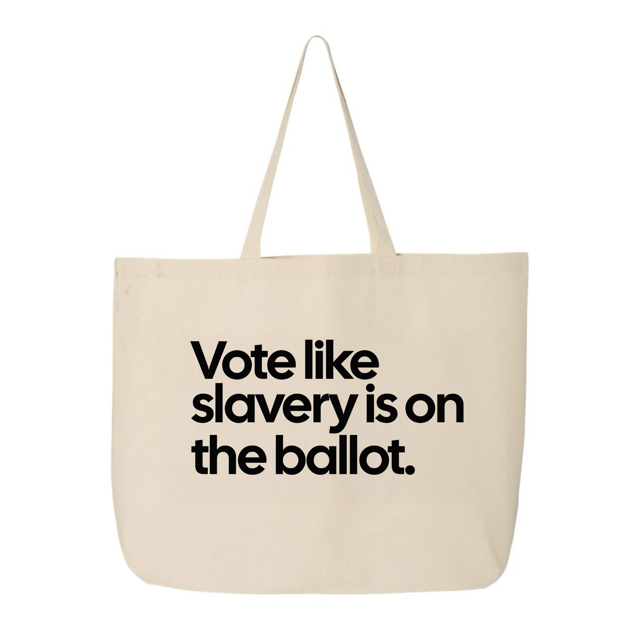Vote Like Slavery Is on the Ballot Tote bag-Tote Bag-The Original God Ain't Petty But I Am