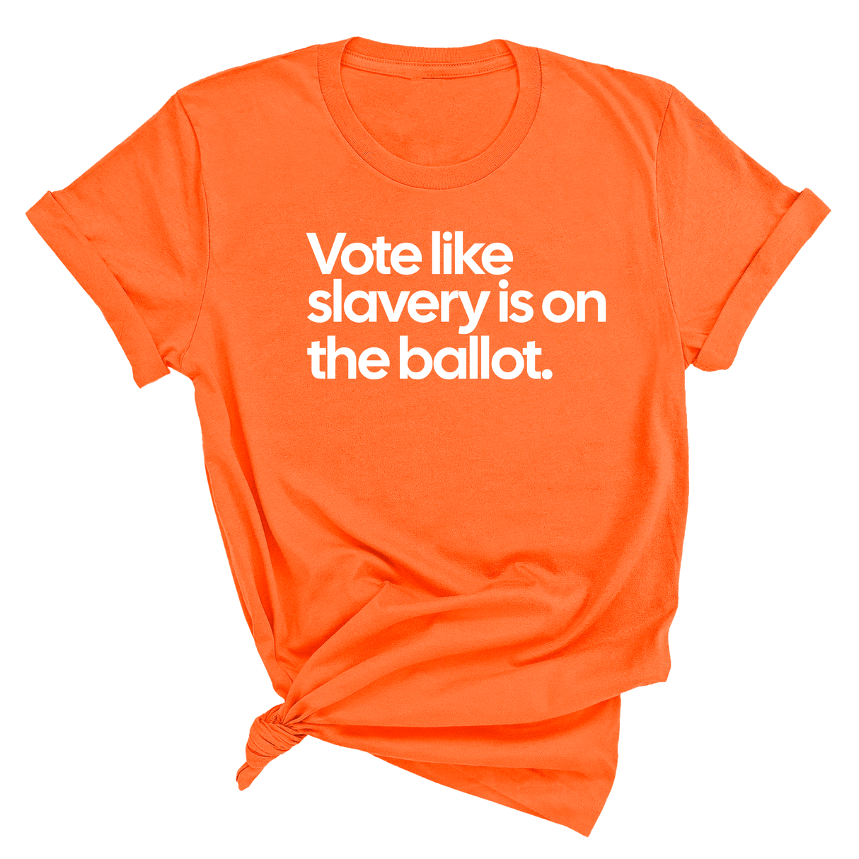Vote Like Slavery Is on the Ballot Unisex Tee-T-Shirt-The Original God Ain't Petty But I Am