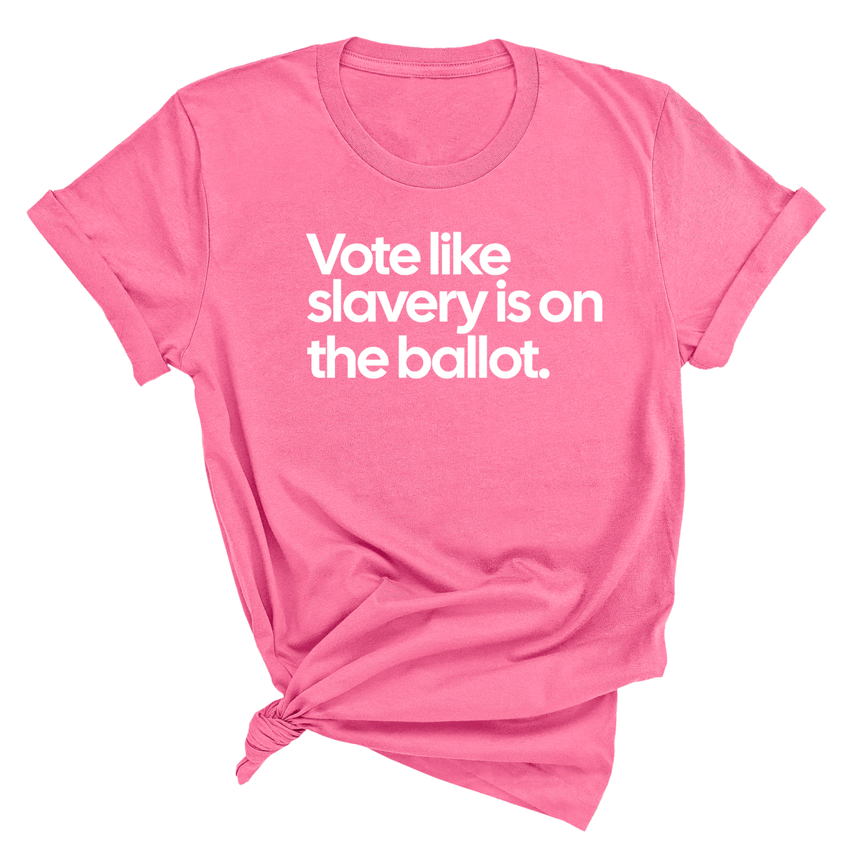 Vote Like Slavery Is on the Ballot Unisex Tee-T-Shirt-The Original God Ain't Petty But I Am