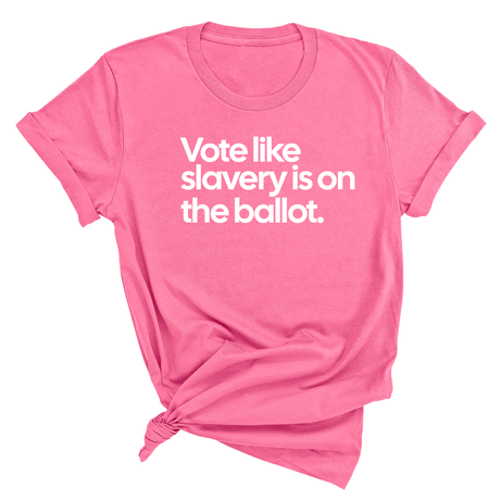 Vote Like Slavery Is on the Ballot Unisex Tee-T-Shirt-The Original God Ain't Petty But I Am