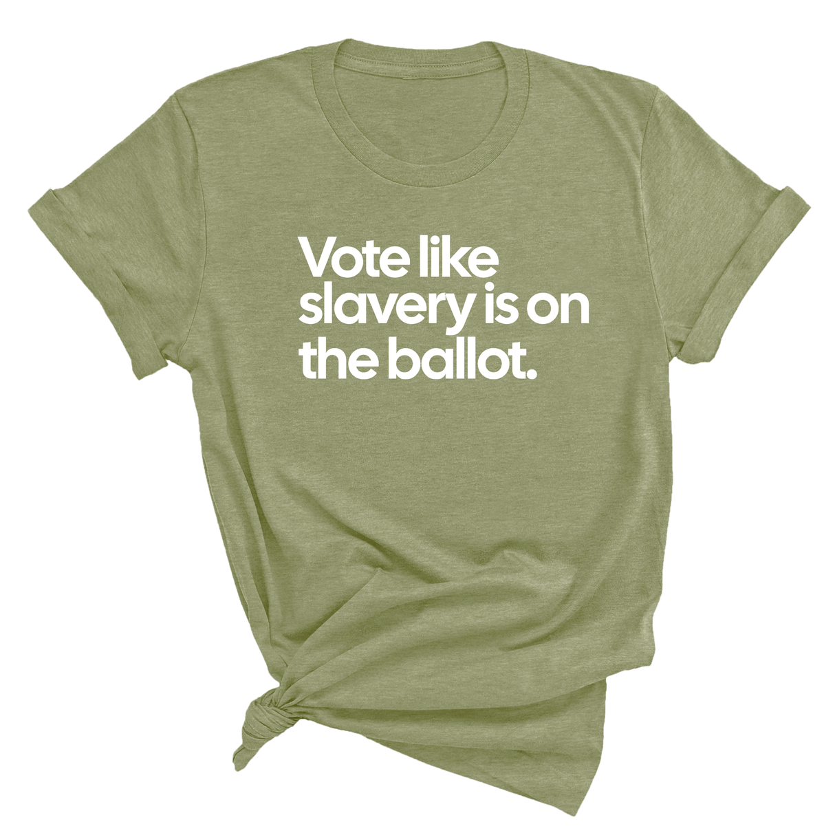 Vote Like Slavery Is on the Ballot Unisex Tee-T-Shirt-The Original God Ain't Petty But I Am