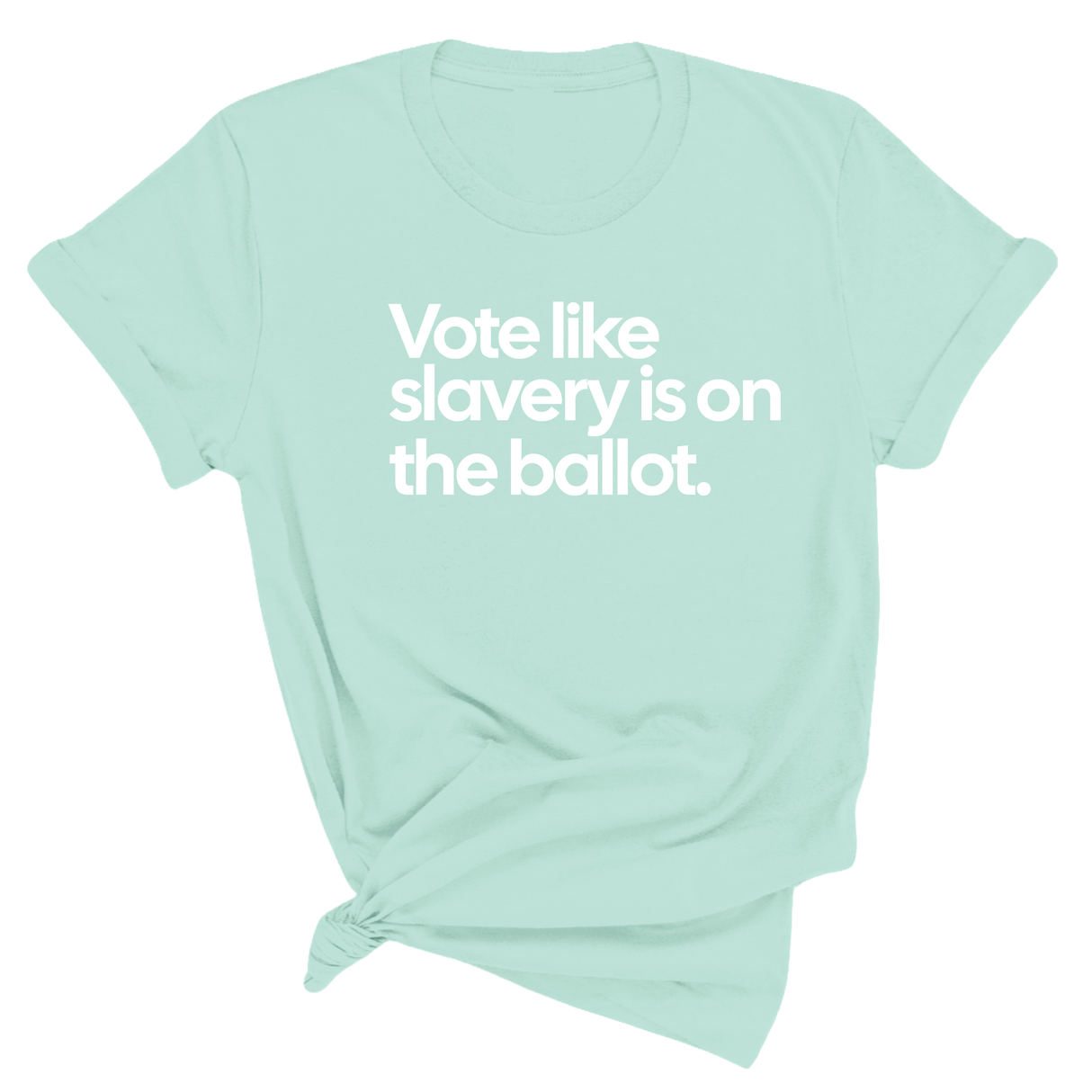 Vote Like Slavery Is on the Ballot Unisex Tee-T-Shirt-The Original God Ain't Petty But I Am