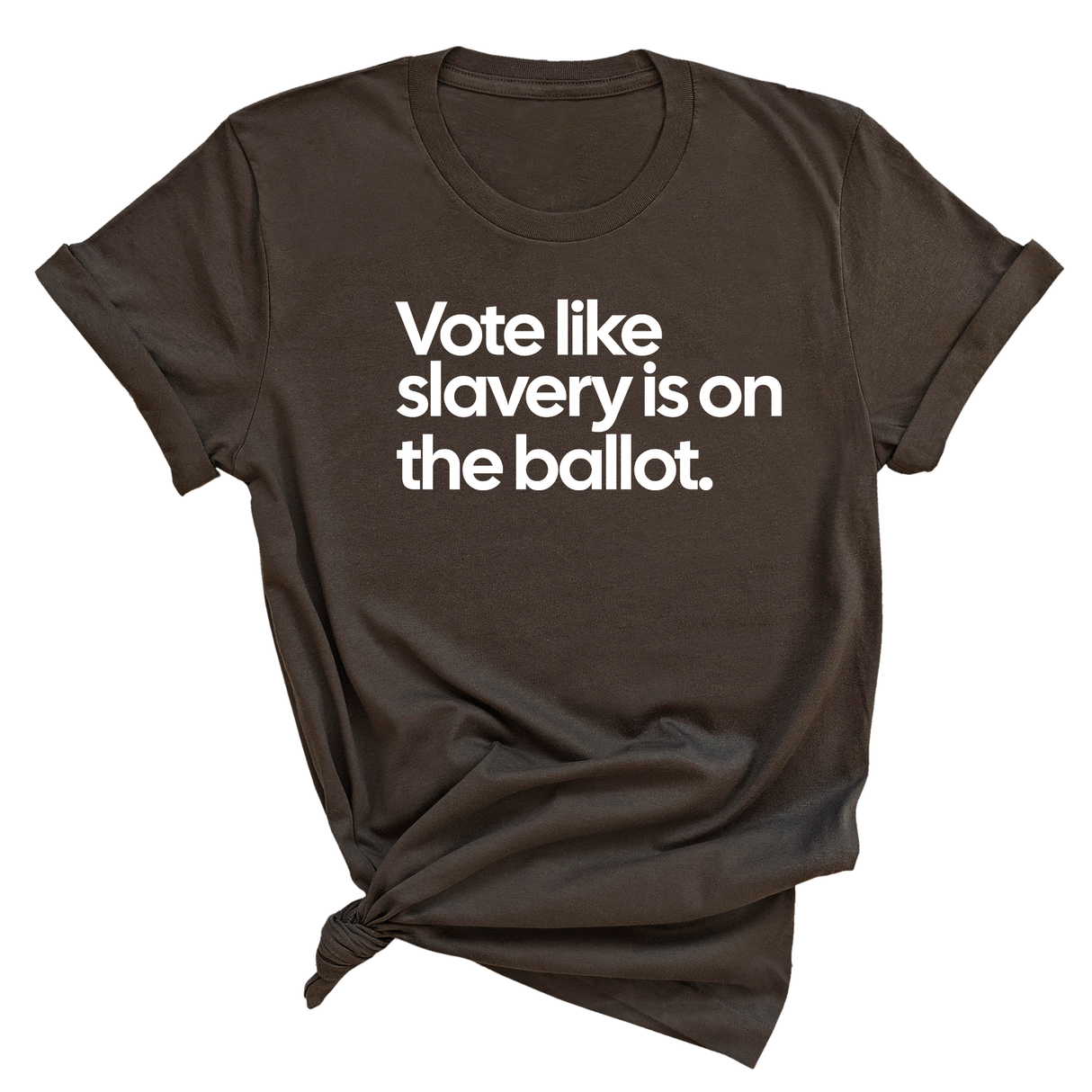 Vote Like Slavery Is on the Ballot Unisex Tee-T-Shirt-The Original God Ain't Petty But I Am